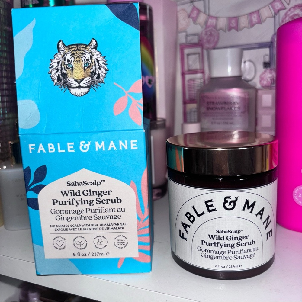 Fable & Mane Wild Ginger Purifying Scrub NIB💝